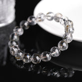 Natural Black Sparkling Diamond Colorful Mountain Diamond Bracelet - Resilience & Strength